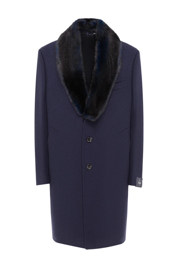 Tombolini blue wool, nylon and cashmere coat for men 142142 - photo 1