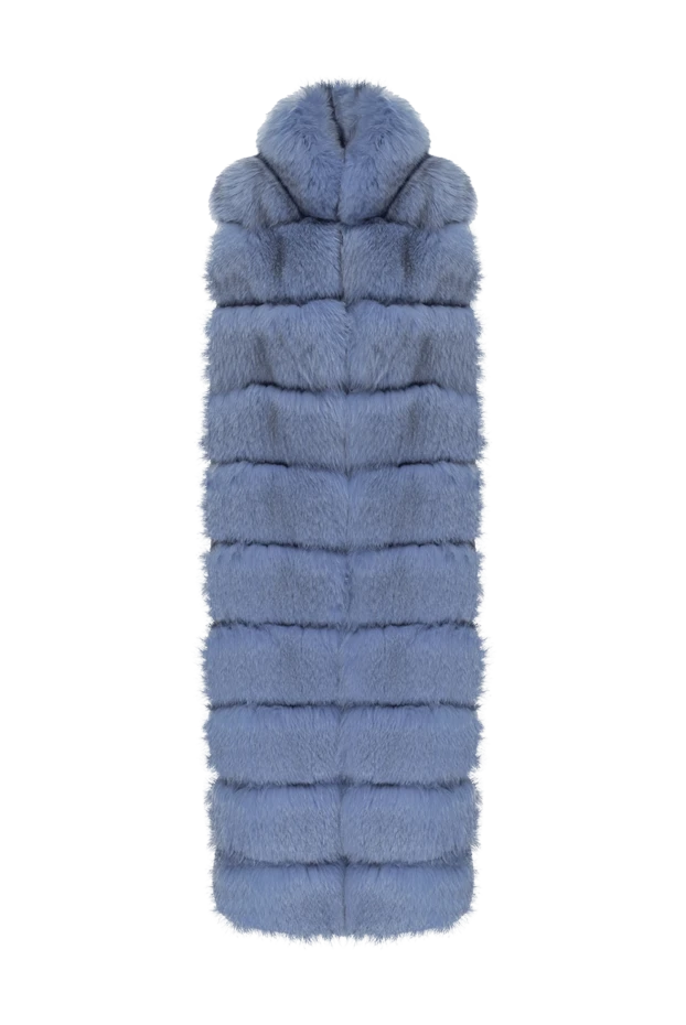 Heresis woman vest made of natural fur and wool blue for women buy with prices and photos 142209 - photo 1