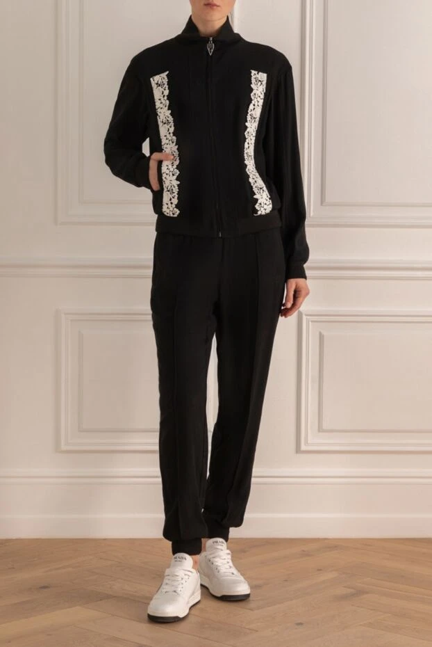 Giambattista Valli woman black women's walking suit made of viscose and acetate 142240 - photo 2