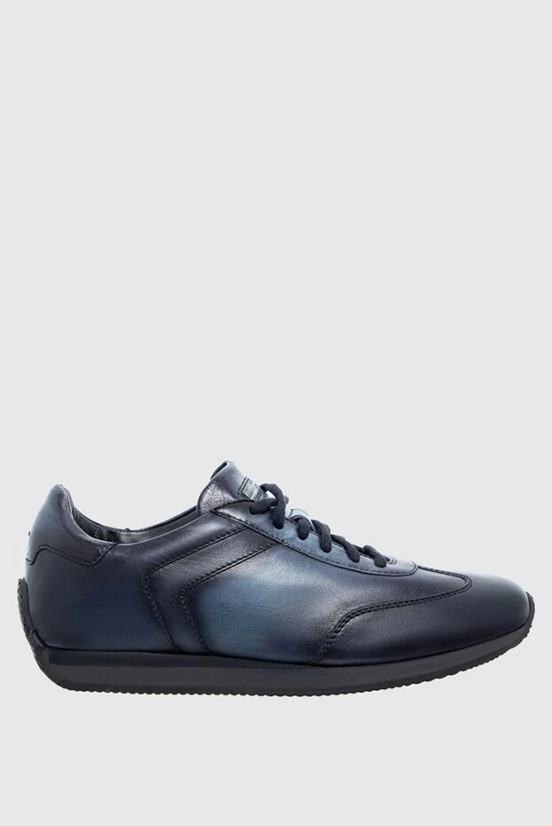 Santoni man blue leather sneakers for men buy with prices and photos 142262 - photo 1