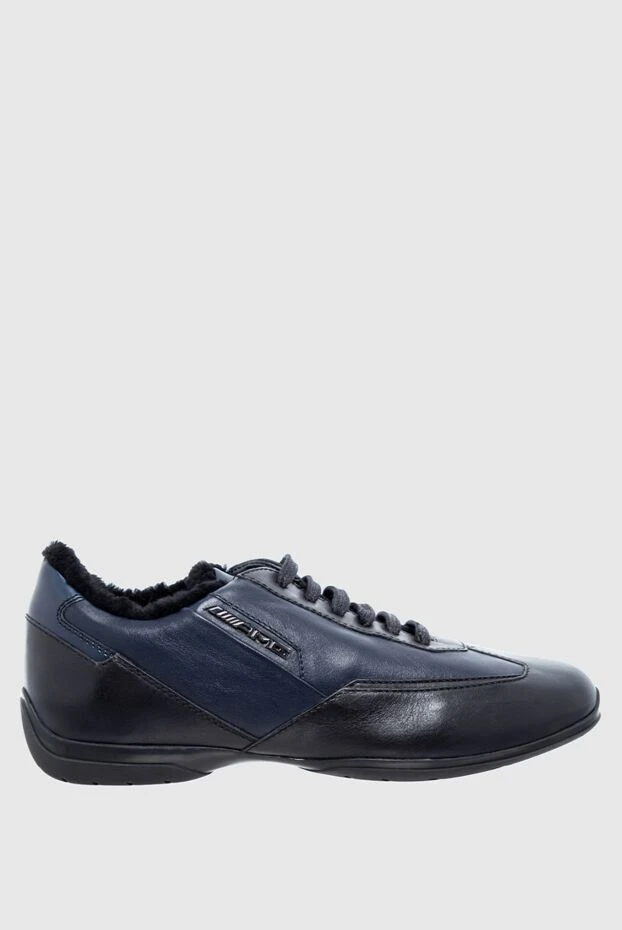 Santoni man blue leather sneakers for men buy with prices and photos 142281 - photo 1