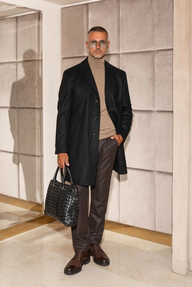 Туфли дерби коричневые из фактурной кожи мужские - фото 2