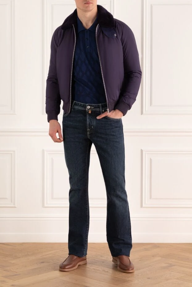 Seraphin man purple nylon fur jacket for men buy with prices and photos 142295 - photo 2
