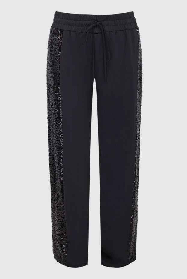 Edward Achour Paris woman black polyester trousers for women buy with prices and photos 142299 - photo 1