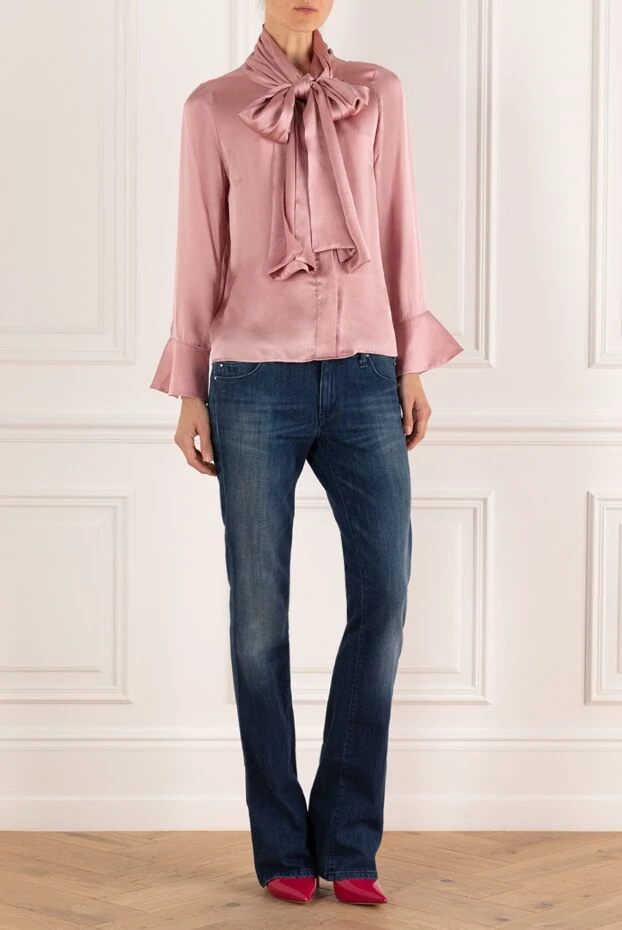 Edward Achour Paris woman pink silk blouse for women 142302 - photo 2