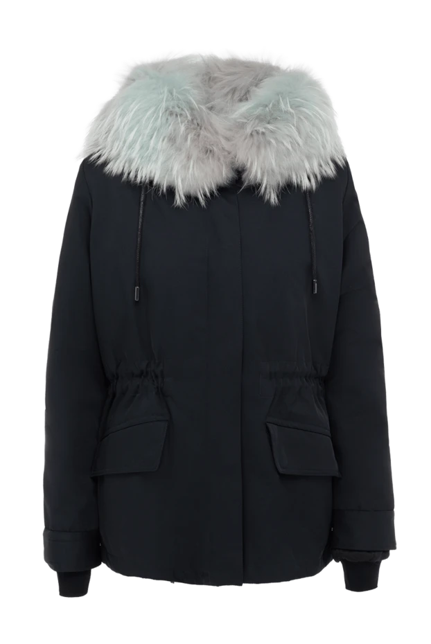 Intuition woman women's blue polyester and fur parka buy with prices and photos 142306 - photo 1