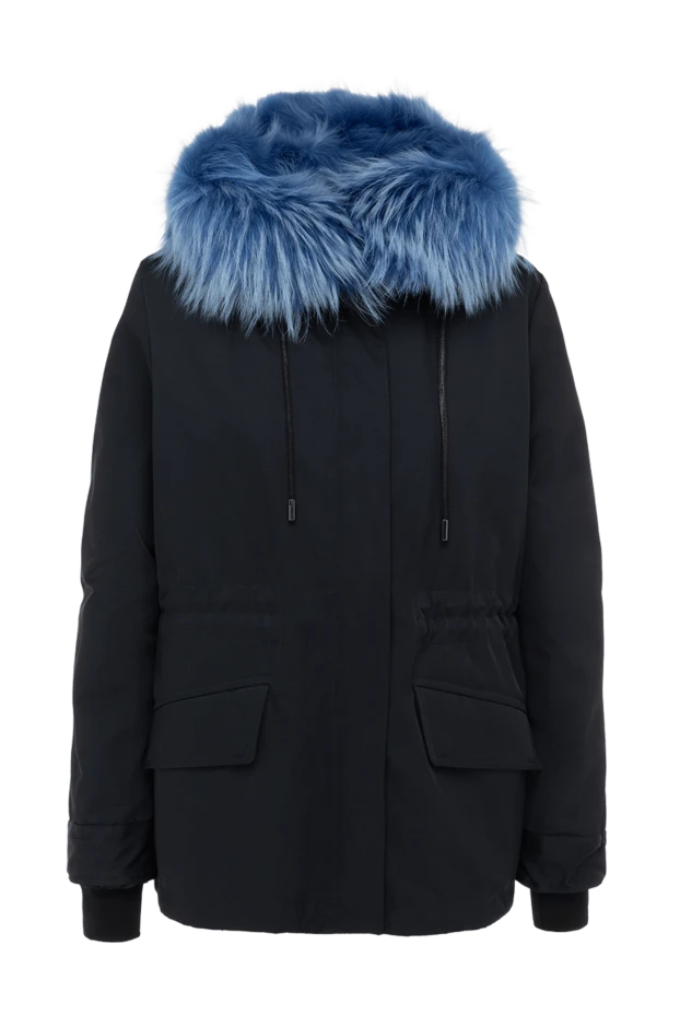 Intuition woman women's blue polyester and fur parka buy with prices and photos 142307 - photo 1
