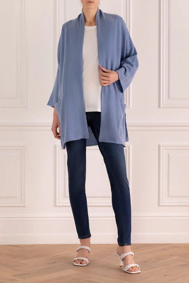 NotShy woman blue cashmere cardigan for women buy with prices and photos 142432 - photo 2