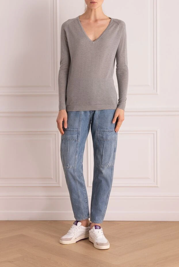 NotShy woman gray silk and cashmere jumper for women buy with prices and photos 142434 - photo 2