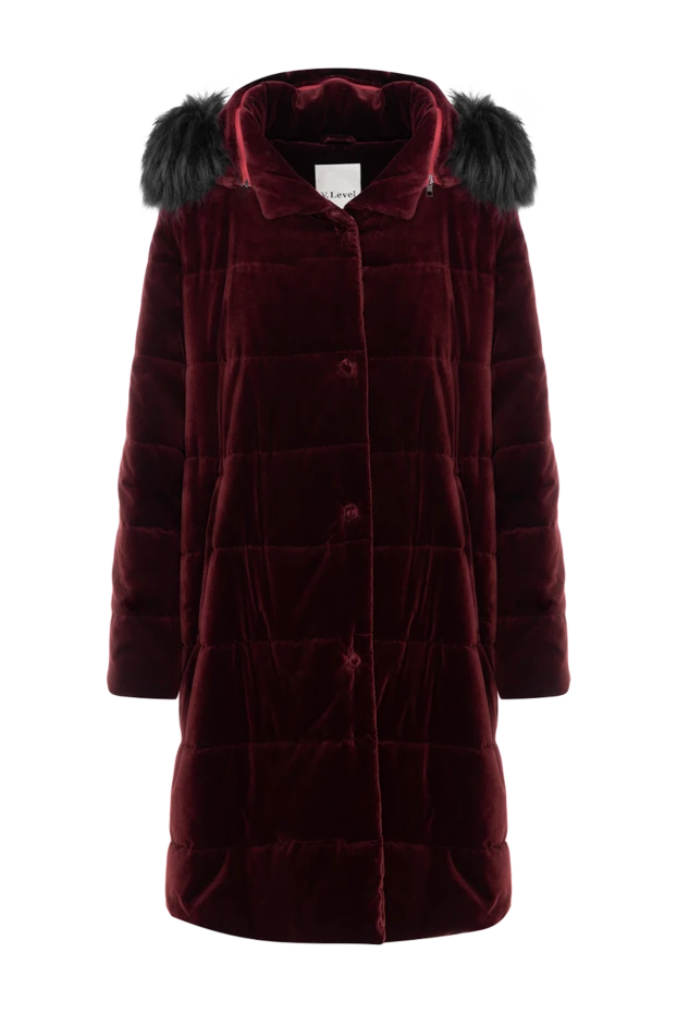 Lost in Me woman down jacket made of cotton and elastane, burgundy for women 142445 - photo 1