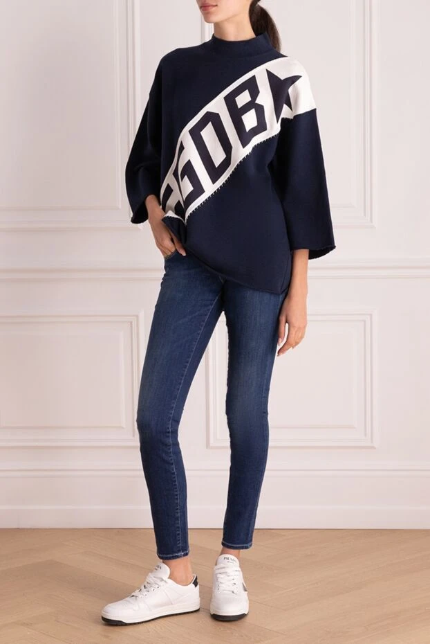 Golden Goose woman blue cotton jumper for women buy with prices and photos 142449 - photo 2