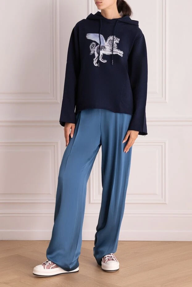 Golden Goose woman blue cotton hoodie for women buy with prices and photos 142450 - photo 2
