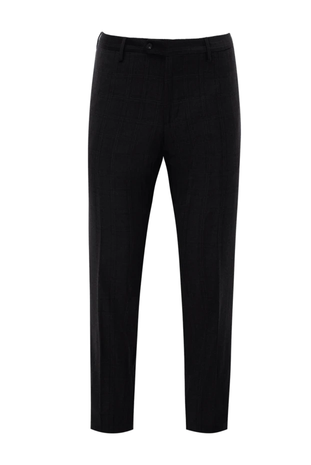 Cesare di Napoli man men's blue wool and cashmere trousers buy with prices and photos 142456 - photo 1