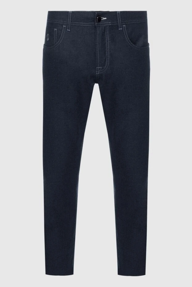 Scissor Scriptor чоловічі джинси з вовни та еластану сині чоловічі купити фото з цінами 142551 - фото 1