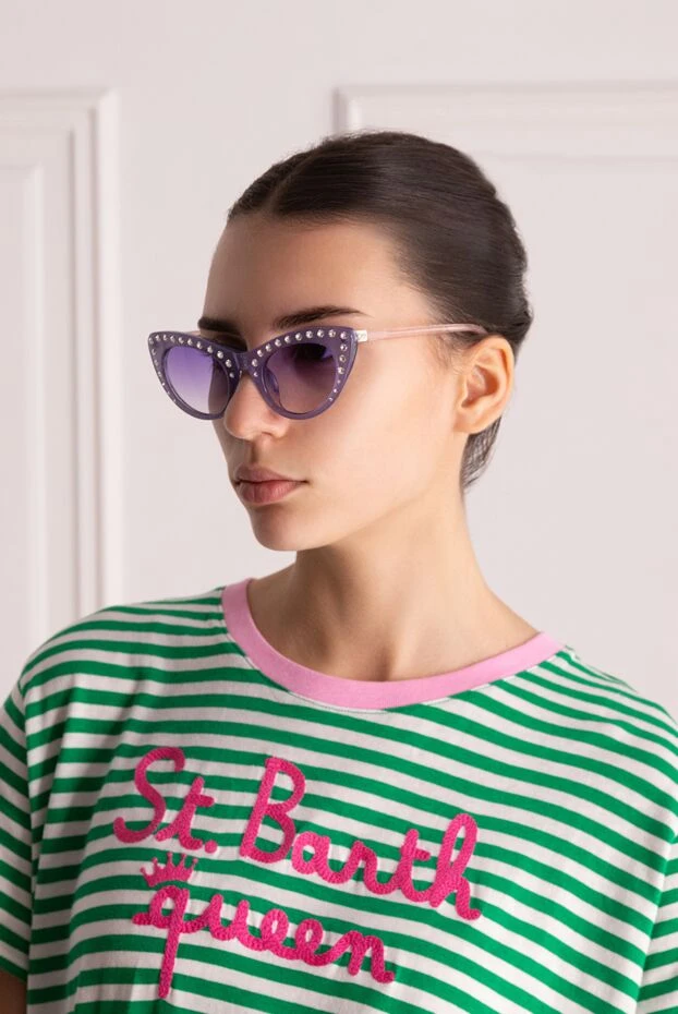 N21 женские очки из пластика и металла фиолетовые женские купить с ценами и фото 142569 - фото 2