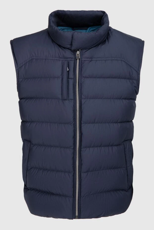 Lubiam man polyester vest blue for men 142708 - photo 1