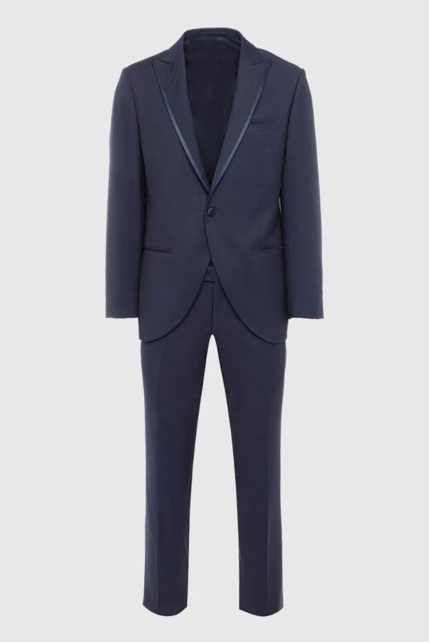 Lubiam man men's suit made of wool and mohair blue 142711 - photo 1