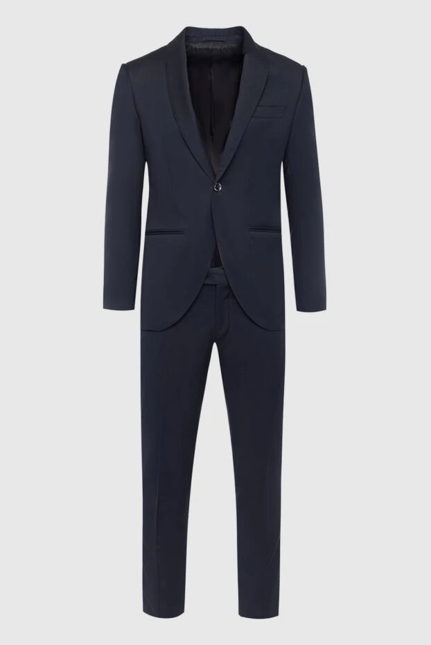 Lubiam man men's suit made of black wool buy with prices and photos 142714 - photo 1