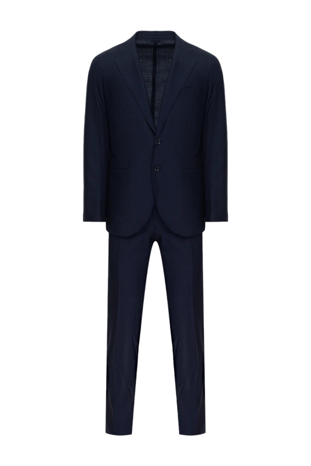 Lubiam мужские костюм мужской из шерсти синий купить с ценами и фото 142717 - фото 1