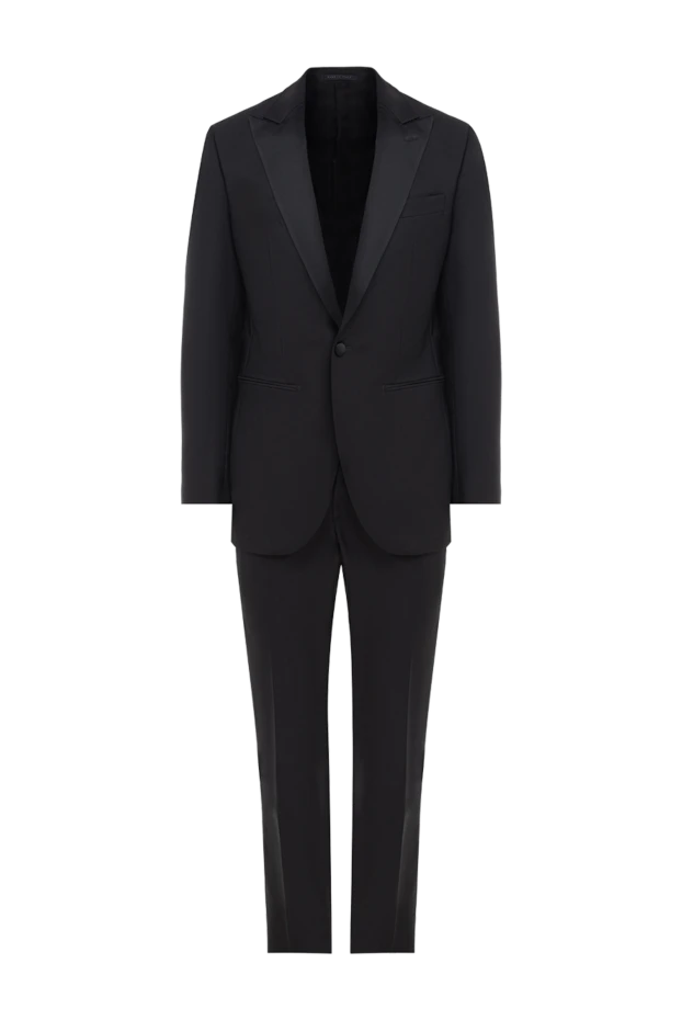 Lubiam man men's suit made of black wool buy with prices and photos 142720 - photo 1