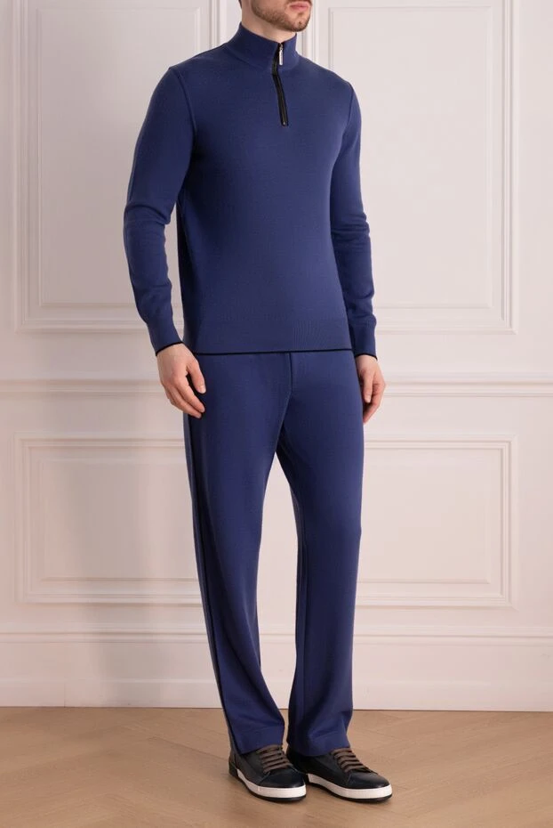 Stefano Ricci костюм спортивний чоловічий із кашеміру синій 142724 - фото 3