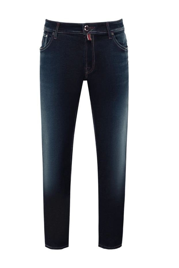 Jacob Cohen мужские джинсы из хлопка и эластана синие мужские купить с ценами и фото 142752 - фото 1
