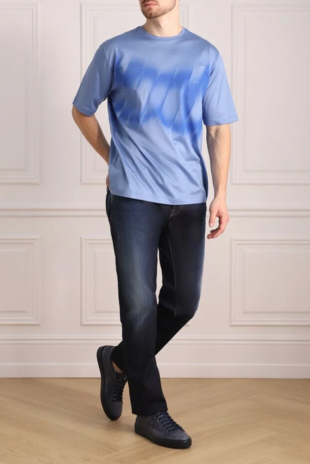 Jacob Cohen man cotton and elastane blue jeans for men buy with prices and photos 142752 - photo 2