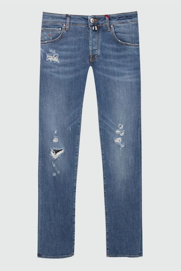 Jacob Cohen мужские джинсы из хлопка и кашемира синие мужские купить с ценами и фото 142753 - фото 1