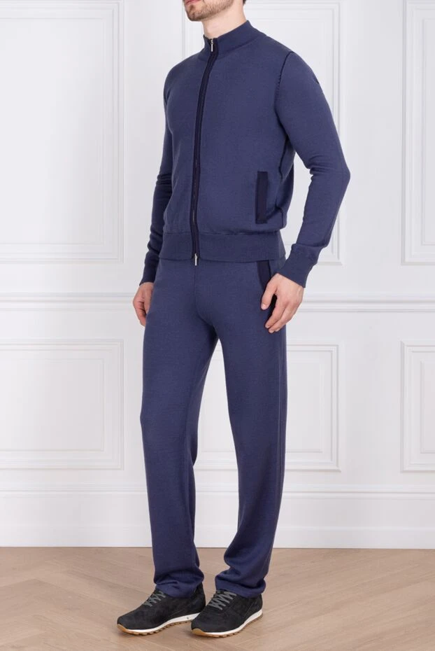 Cesare di Napoli man gray men's cotton sports suit 162513 - photo 3