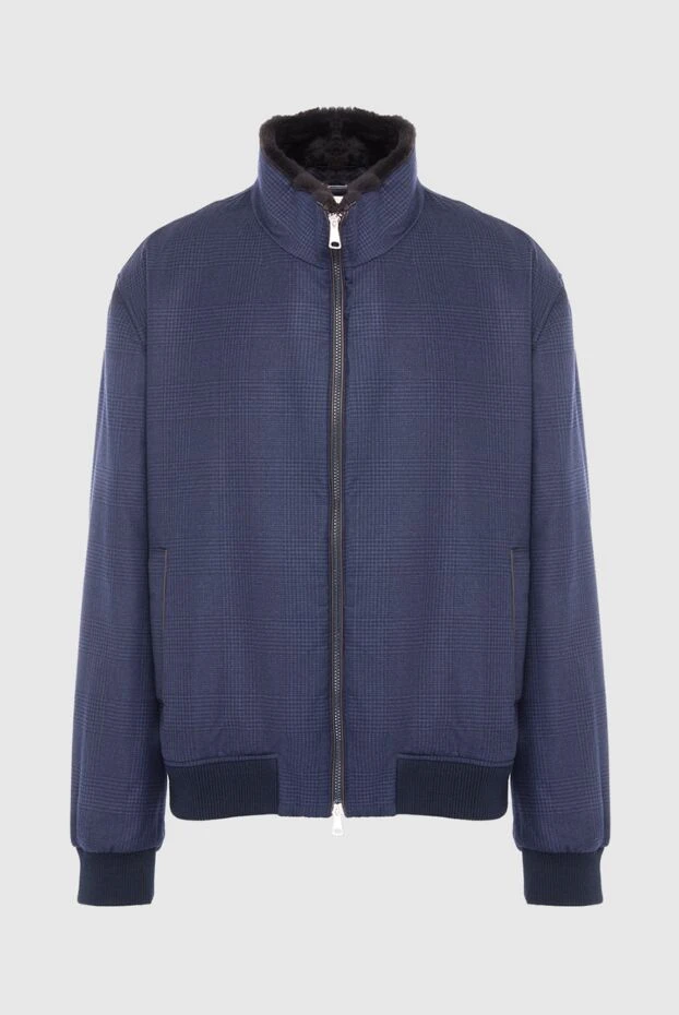 Tombolini мужские куртка из шерсти и шёлка синяя мужская купить с ценами и фото 142773 - фото 1