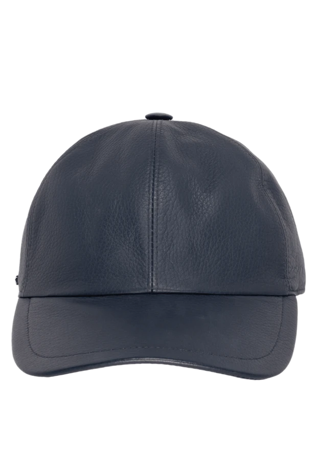 Enrico Mandelli man cap made of genuine leather blue for men buy with prices and photos 142781 - photo 1