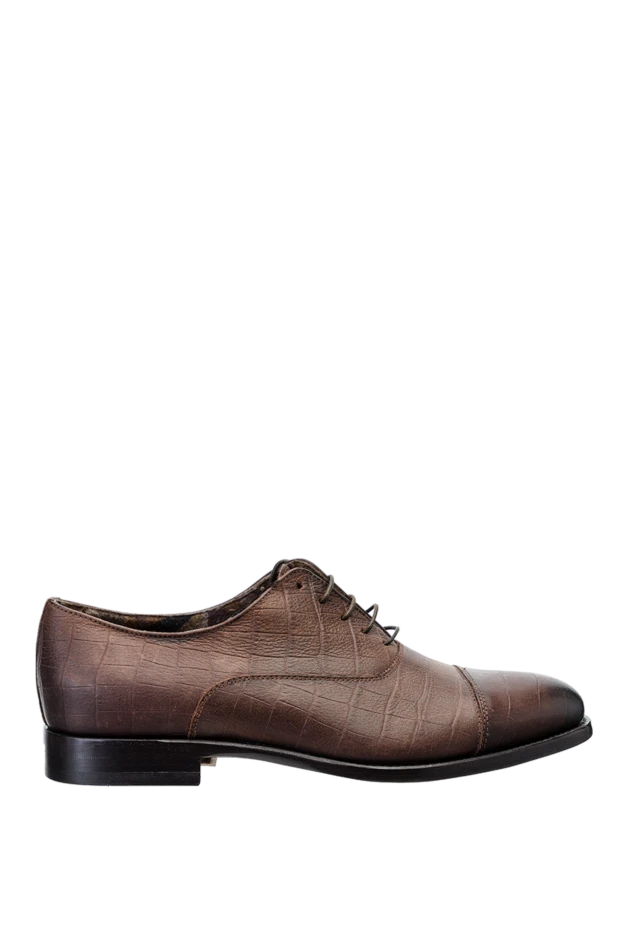 Doucal`s brown leather shoes for men 142794 - photo 1