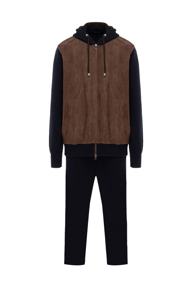 Monteverdi men's sports jacket made of wool, viscose and cashmere brown 142809 - photo 1