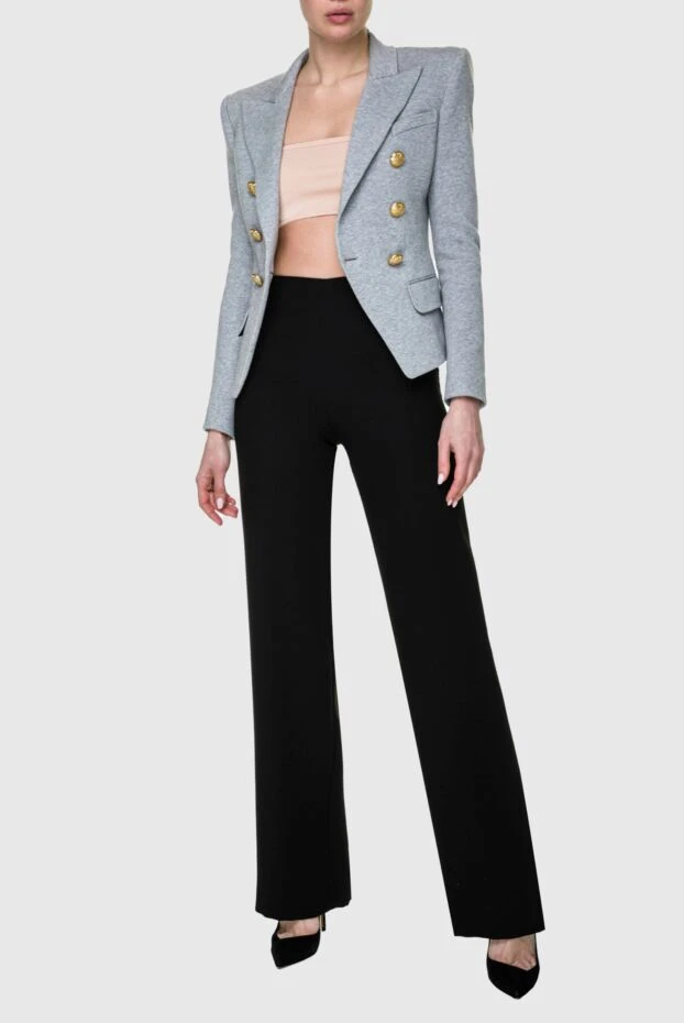 Balmain woman gray cotton jacket for women buy with prices and photos 142828 - photo 2