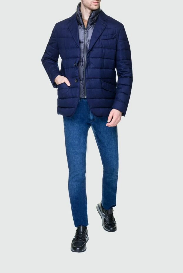 Montecore man down jacket men's wool blue 142874 - photo 2