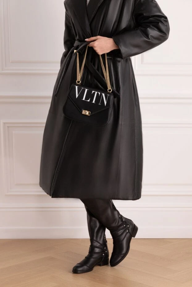 Valentino woman black leather bag for women 142908 - photo 2