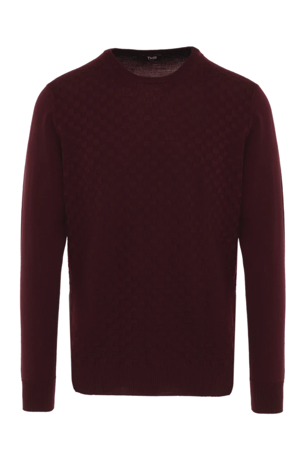 Tombolini man wool jumper burgundy for men buy with prices and photos 142931 - photo 1
