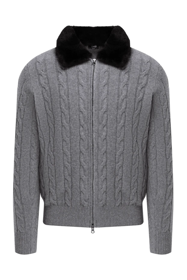 Tombolini man men's cardigan made of wool and acrylic, gray buy with prices and photos 142943 - photo 1