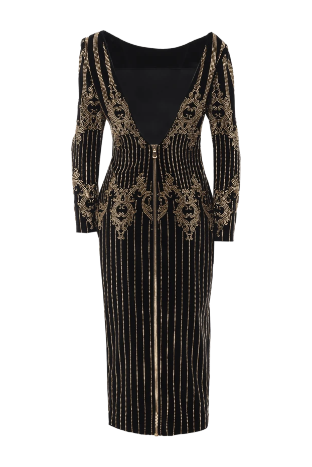 Balmain женские платье из хлопка черное женское купить с ценами и фото 143000 - фото 1
