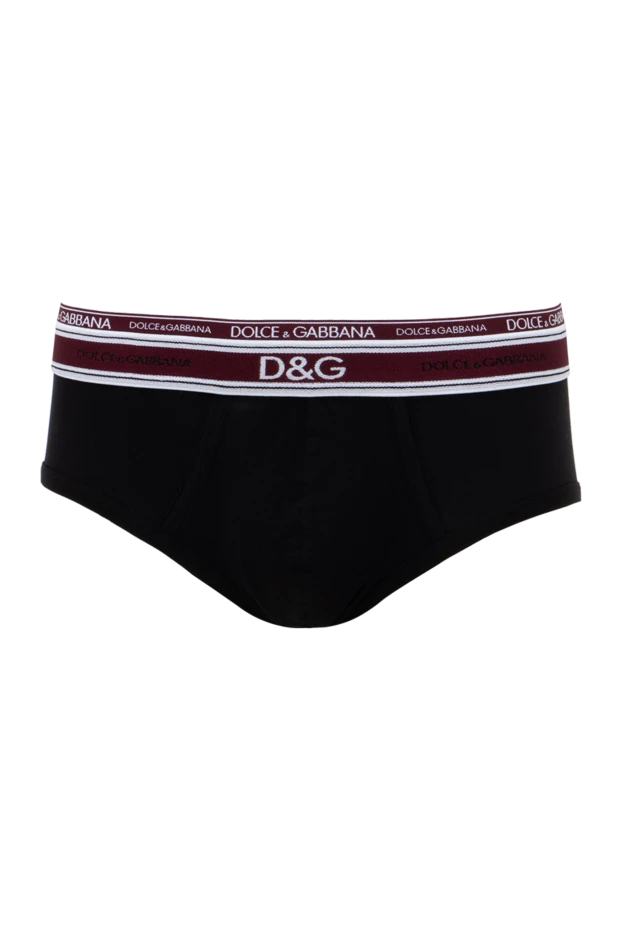 Dolce & Gabbana man black men's briefs made of cotton and elastane buy with prices and photos 143059 - photo 1