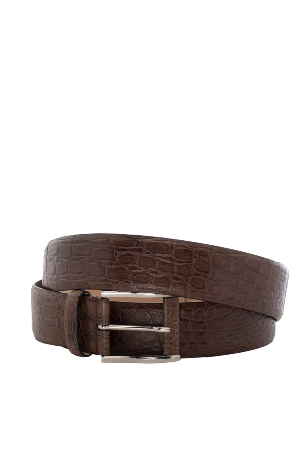 Cesare di Napoli man brown crocodile leather belt for men buy with prices and photos 143073 - photo 1