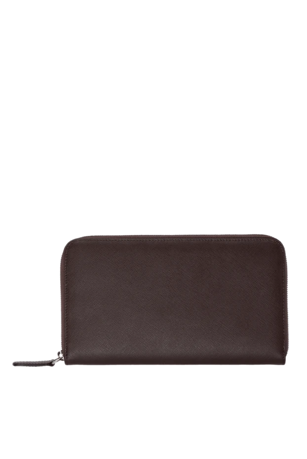 Cesare di Napoli man brown men's saffiano leather clutch buy with prices and photos 143105 - photo 1