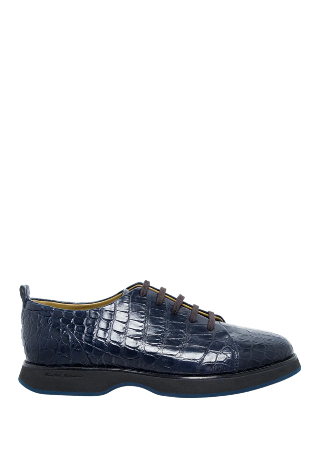 Tardini blue alligator leather snickers for men 143139 - photo 1