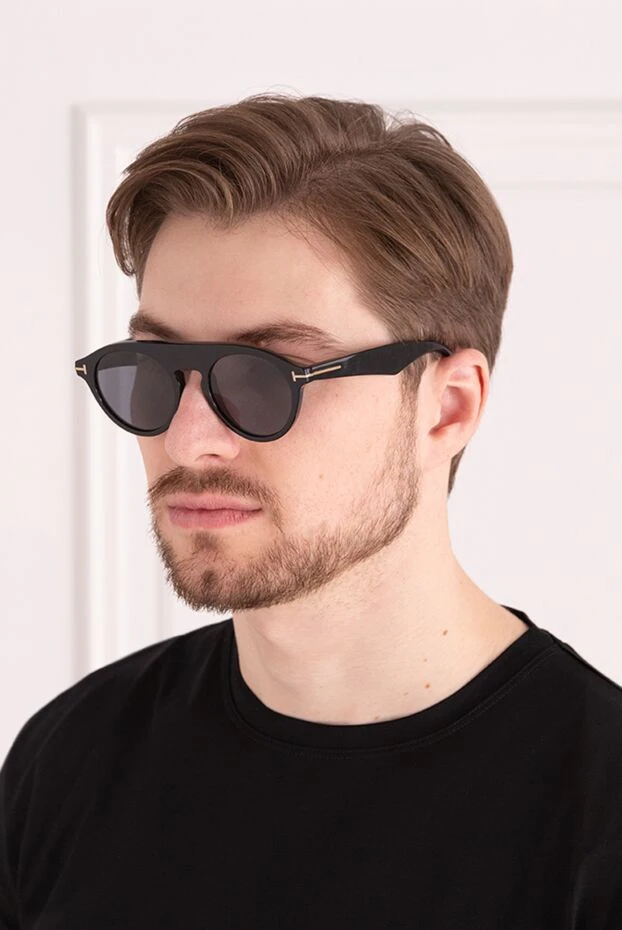 Tom Ford мужские очки солнцезащитные из металла и пластика черные мужские купить с ценами и фото 143151 - фото 2