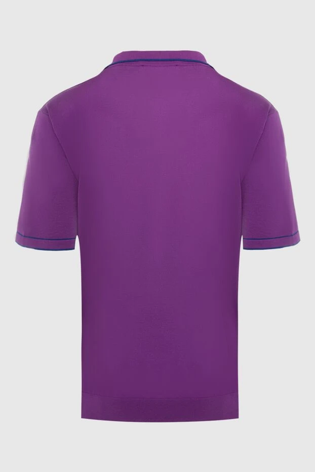 Cesare di Napoli man cotton polo purple for men buy with prices and photos 143295 - photo 2
