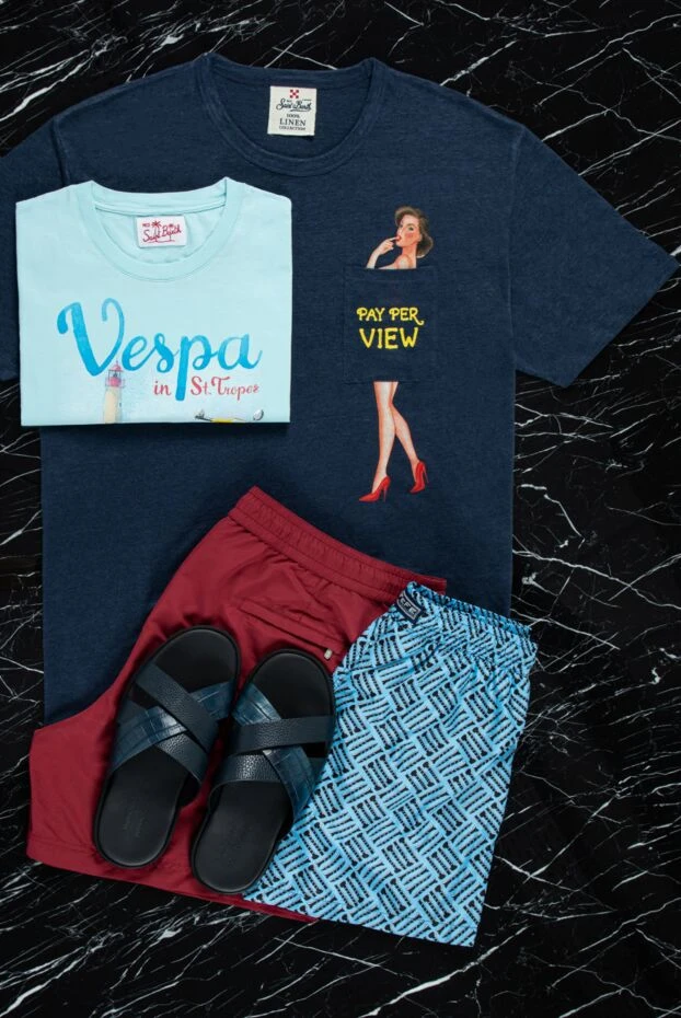 Brunello Cucinelli шорти пляжні з поліестеру бордові чоловічі 143361 - фото 2