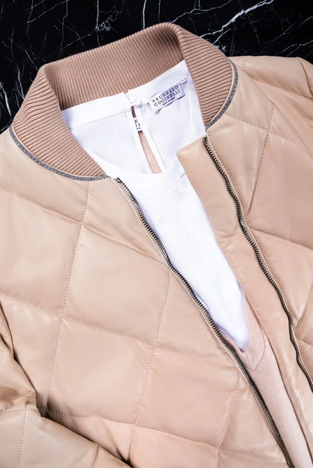 Топ из хлопка и эластана белый женский - фото 2