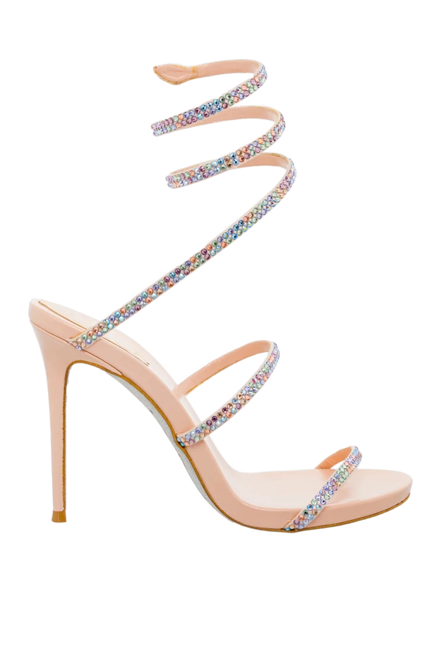 Rene Caovilla woman pink leather sandals for women buy with prices and photos 143511 - photo 1