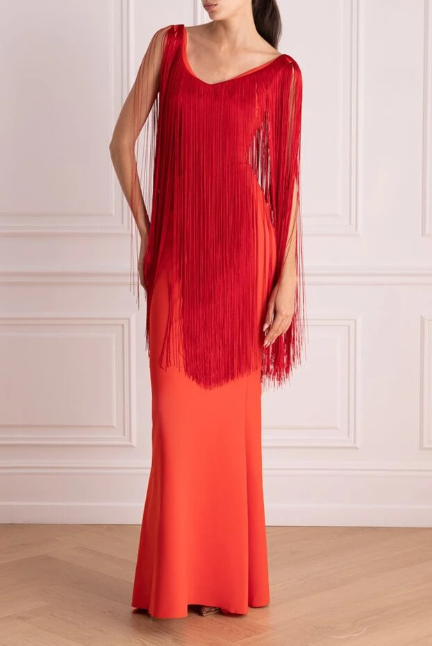 Chiara Boni жіночі сукня з поліаміду та еластану червона жіноча купити фото з цінами 143517 - фото 2