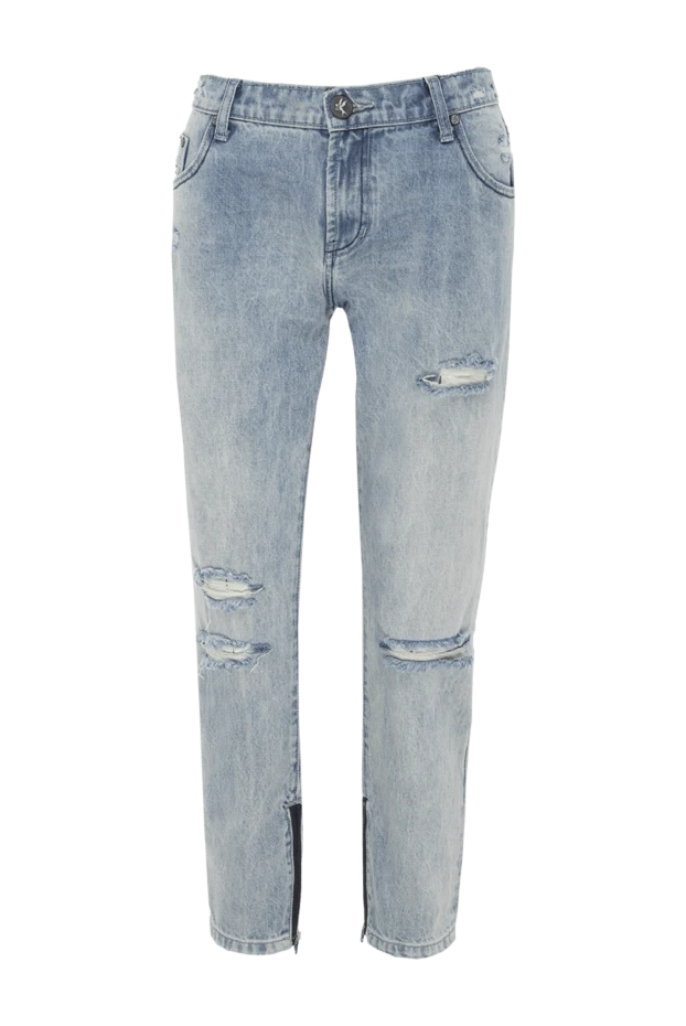 One Teaspoon жіночі джинси з бавовни блакитні жіночі купити фото з цінами 143525 - фото 1